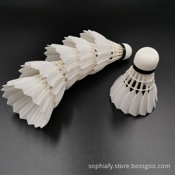80 Speed NaturalCork Ball Head Goose Feather Badminton